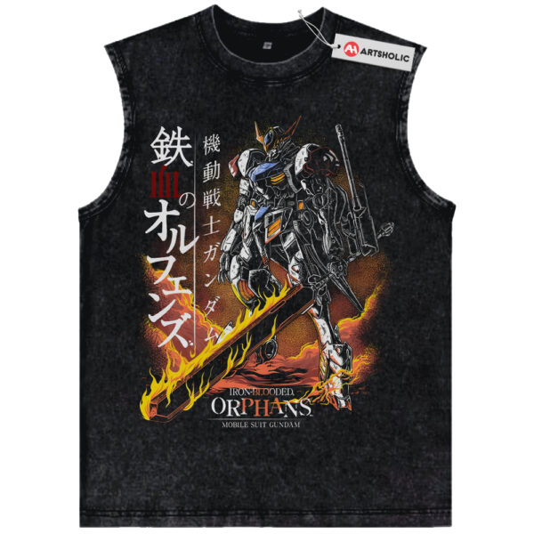 ASW-G-08 Gundam Barbatos Tank Top, Gundam Tank Top, Anime Tank Top, Vintage Tank Top
