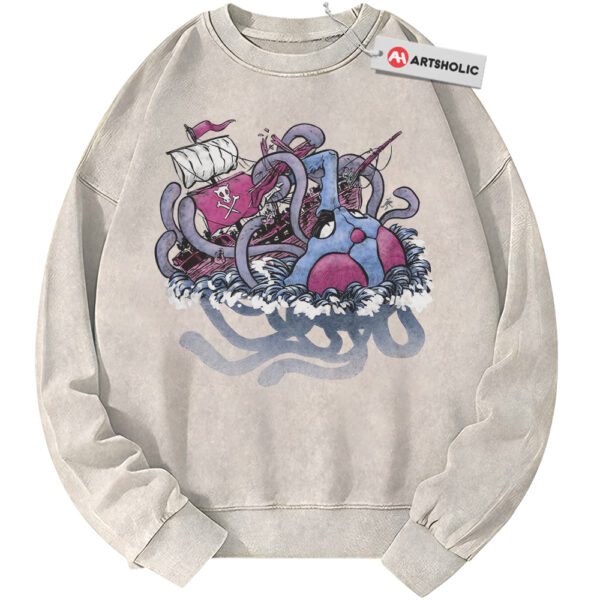 Tentacruel Sweatshirt, Pokemon Sweatshirt, PKM Sweatshirt, Anime Sweatshirt, Vintage Sweater
