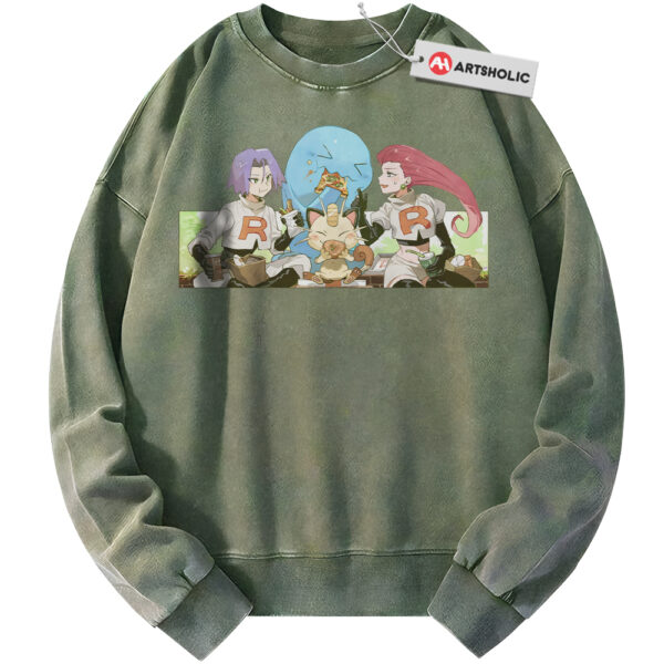Team Rocket Sweatshirt, Pokemon Sweatshirt, PKM Sweatshirt, Anime Sweatshirt, Vintage Sweater
