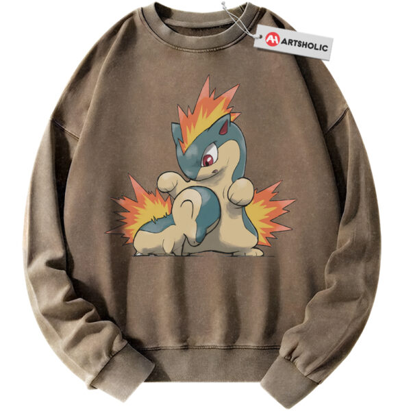 Cyndaquil Sweatshirt, Typhlosion Sweatshirt, Pokemon Sweatshirt, PKM Sweatshirt, Anime Sweatshirt, Vintage Sweater
