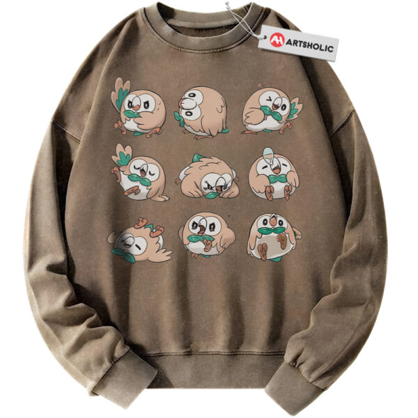 Rowlet Sweatshirt, Pokemon Sweatshirt, PKM Sweatshirt, Anime Sweatshirt, Vintage Sweater