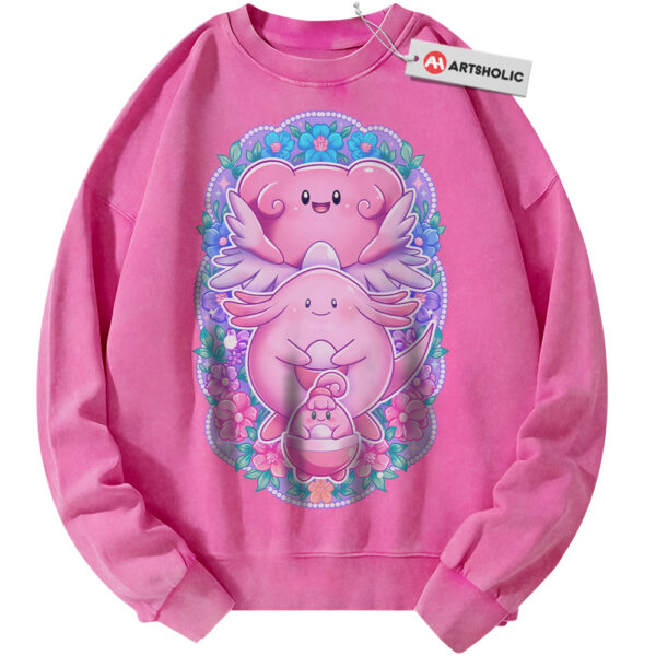 Happiny, Chansey and Blissey Sweatshirt, Pokemon Sweatshirt, PKM Sweatshirt, Anime Sweatshirt, Vintage Sweater