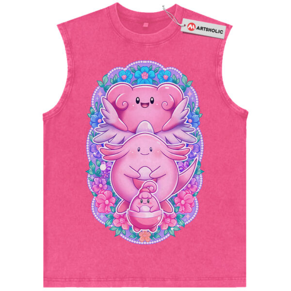 Happiny, Chansey and Blissey Tank Top, Pokemon Tank Top, PKM Tank Top, Anime Tank Top, Vintage Tank Top