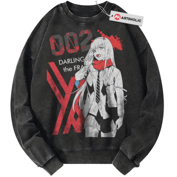 Zero Two Sweatshirt, Darling in the Franxx Sweatshirt, Anime Sweatshirt, Vintage Sweater