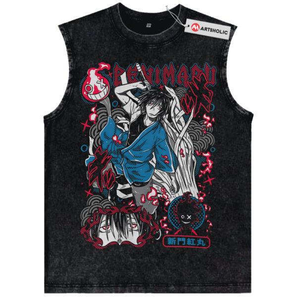 Benimaru Shinmon Tank Top, Fire Force Tank Top, Anime Tank Top, Vintage Tank Top