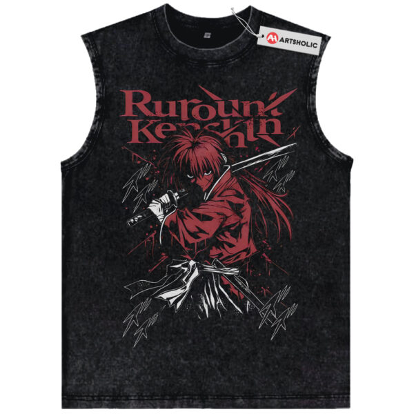 Himura Kenshin Tank Top, Rurouni Kenshin Tank Top, Anime Tank Top, Vintage Tank Top