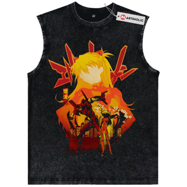 Asuka Langley Sohryu Tank Top, Neon Genesis Evangelion Tank Top, Anime Tank Top, Vintage Tank Top