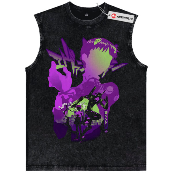 Shinji Ikari Tank Top, Neon Genesis Evangelion Tank Top, Anime Tank Top, Vintage Tank Top