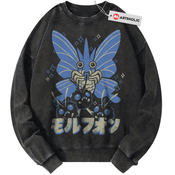 Venomoth Sweatshirt, Pokemon Sweatshirt, Anime Sweatshirt, Vintage Sweater