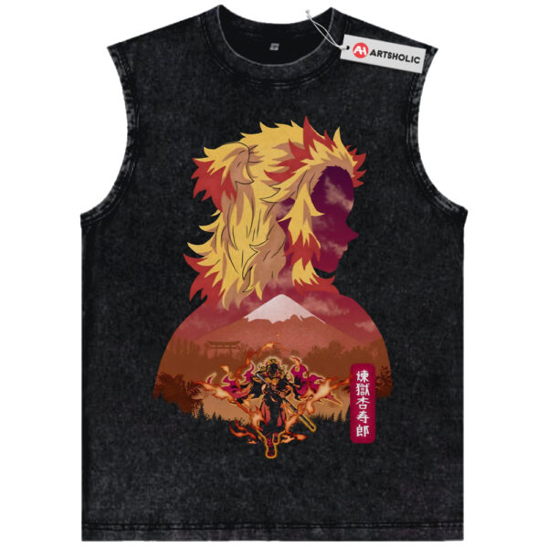 Kyojuro Rengoku Tank Top, Demon Slayer Tank Top, Anime Tank Top, Vintage Tank Top