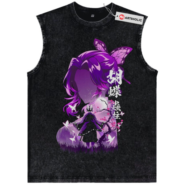 Shinobu Kocho Tank Top, Demon Slayer Tank Top, Anime Tank Top, Vintage Tank Top