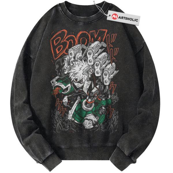 Katsuki Bakugo Sweatshirt, MHA Sweatshirt, Anime Sweatshirt, Vintage Sweater
