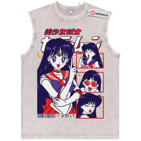 Rei Hino Tank Top, Sailor Mars Tank Top, Sailor Moon Tank Top, Anime Tank Top, Vintage Tank Top