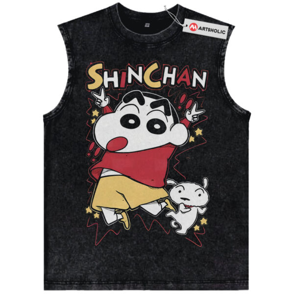 Shinnosuke Nohara Tank Top, Crayon Shin-Chan Tank Top, Anime Tank Top, Vintage Tank Top