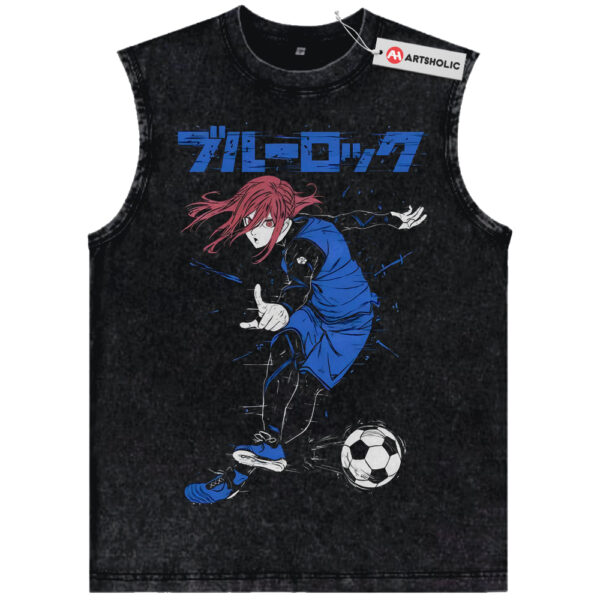Hyoma Chigiri Tank Top, Blue Lock Tank Top, Anime Tank Top, Vintage Tank Top