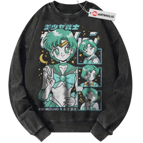 Ami Mizuno Sweatshirt, Sailor Mercury Sweatshirt, Sailor Moon Sweatshirt, Anime Sweatshirt, Vintage Sweater