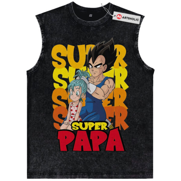 Vegeta Tank Top, Bulla Tank Top, Dragon Ball Tank Top, Father's Day Tank Top, Anime Tank Top, Vintage Tank Top