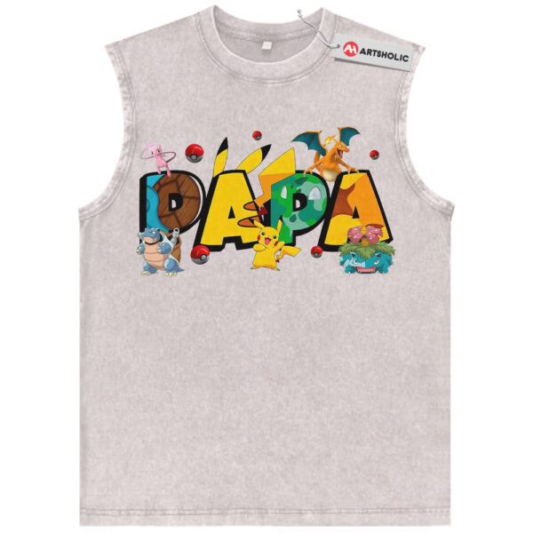 Pokemon Tank Top, Father's Day Tank Top, Anime Tank Top, Vintage Tank Top