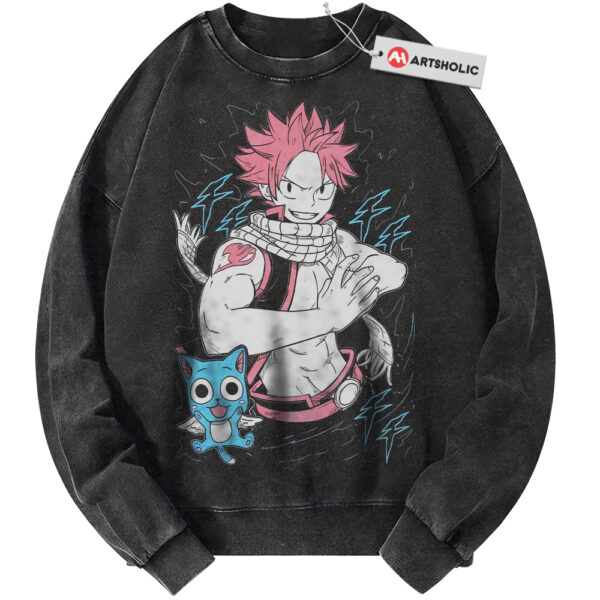 Natsu Dragneel Sweatshirt, Happy Sweatshirt, Fairy Tail Sweatshirt, Anime Sweatshirt, Vintage Sweater