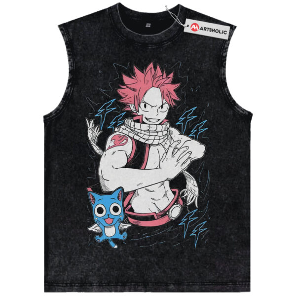 Natsu Dragneel Tank Top, Happy Tank Top, Fairy Tail Tank Top, Anime Tank Top, Vintage Tank Top