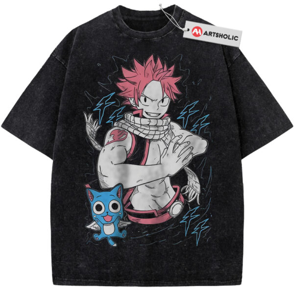 Natsu Dragneel Shirt, Happy Shirt, Fairy Tail Shirt, Anime Shirt, Vintage Tee