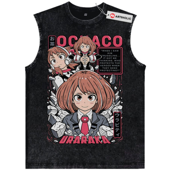 Ochaco Uraraka Tank Top, MHA Tank Top, Anime Tank Top, Vintage Tank Top