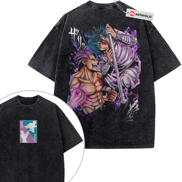 Hajime Kashimo Shirt, Sukuna Shirt, Jujutsu Kaisen Shirt, Anime Shirt, Vintage T-Shirt 2-Sided