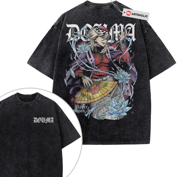 Doma Shirt, Demon Slayer Shirt, Anime Shirt, Vintage T-Shirt 2-Sided