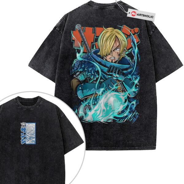 Vinsmoke Sanji Shirt, One Piece Shirt, Anime Shirt, Vintage Tee 2-Sided