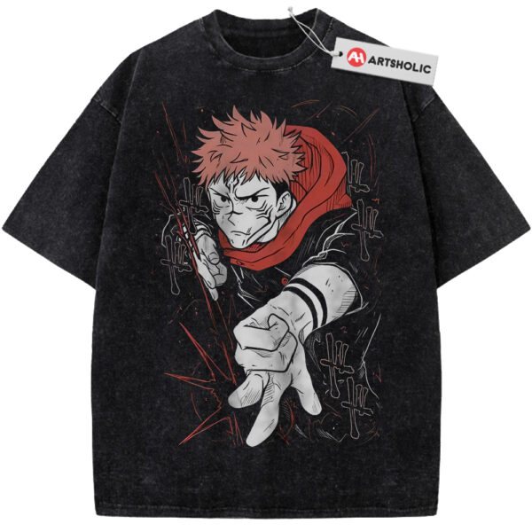 Yuji Itadori Shirt, Jujutsu Kaisen Shirt, Anime Shirt, Vintage Tee