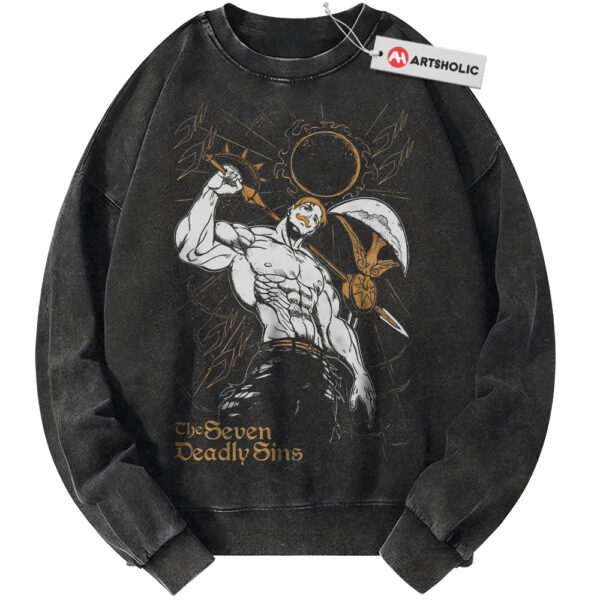 Escanor Sweatshirt, Seven Deadly Sins Sweatshirt, Anime Sweatshirt, Vintage Sweater