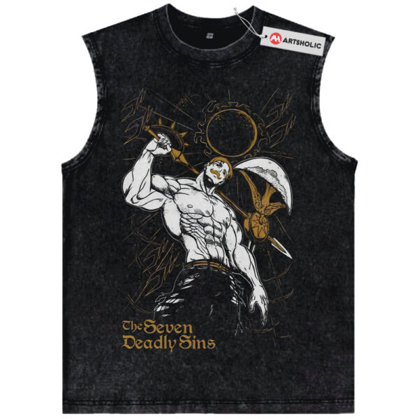 Escanor Tank Top, Seven Deadly Sins Tank Top, Anime Tank Top, Vintage Tank Top