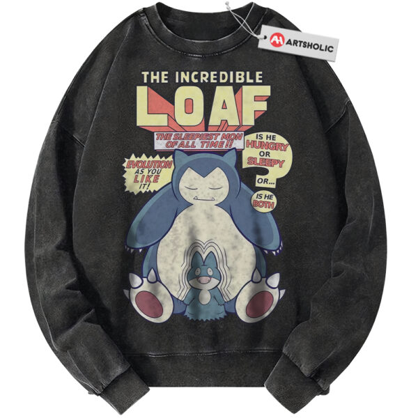 Munchlax Sweatshirt, Snorlax Sweatshirt, Pokemon Sweatshirt, Anime Sweatshirt, Vintage Sweater