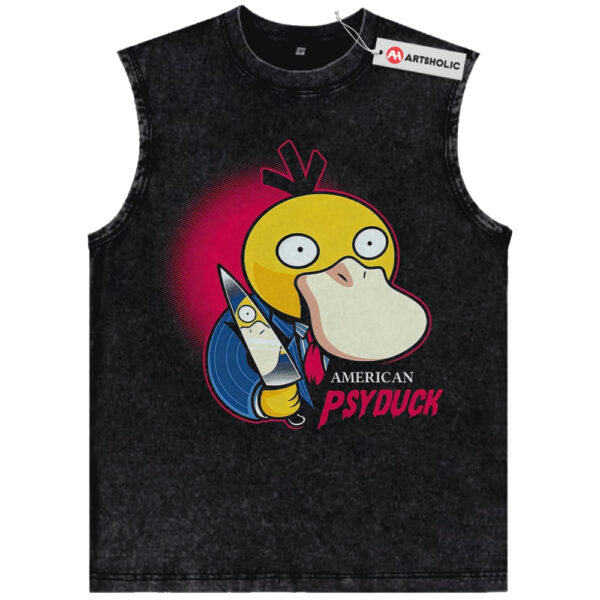 Psyduck Tank Top, Pokemon Tank Top, Anime Tank Top, Vintage Tank Top
