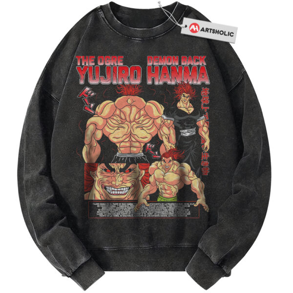 Yujiro Hanma Sweatshirt, Baki Sweatshirt, Anime Sweatshirt, Vintage Sweater