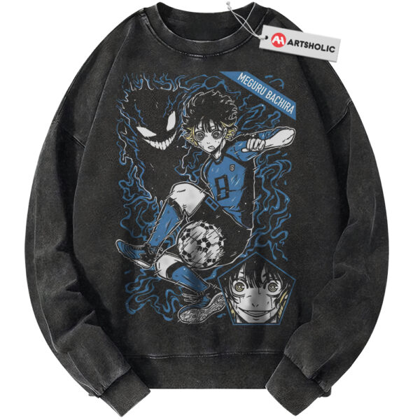 Meguru Bachira Sweatshirt, Blue Lock Sweatshirt, Anime Sweatshirt, Vintage Sweater