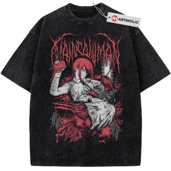 Makima Shirt, Denji Shirt, Chainsaw Man Shirt, Anime Shirt, Vintage Tee