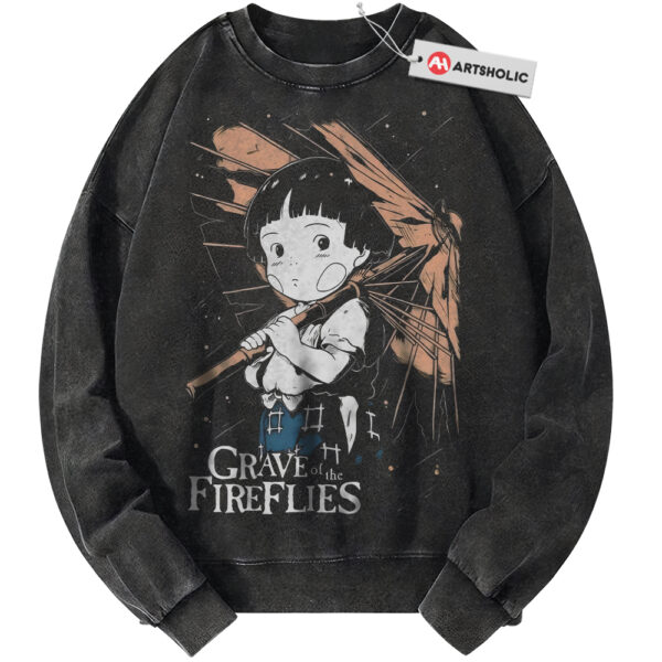 Grave of the Fireflies Sweatshirt, Studio Ghibli Sweatshirt, Anime Sweatshirt, Vintage Sweater