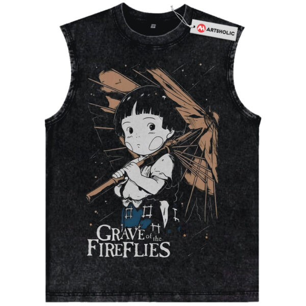 Grave of the Fireflies Tank Top, Studio Ghibli Tank Top, Anime Tank Top, Vintage Tank Top