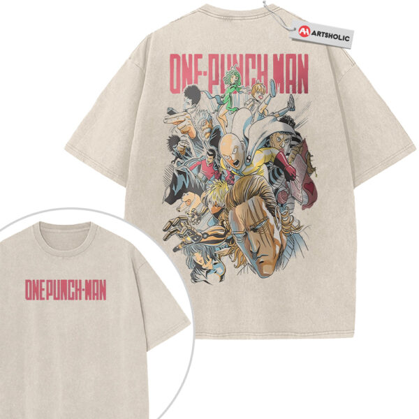 One Punch Man Shirt, Anime Shirt, Vintage T-Shirt 2-Sided