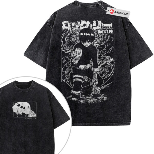 Rock Lee Shirt, Naruto Shirt, Anime Shirt, Vintage T-Shirt 2-Sided