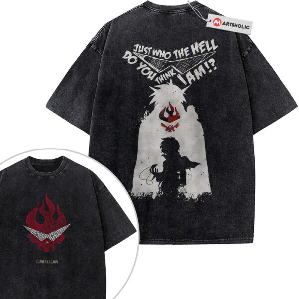 Simon Shirt, Tengen Toppa Gurren Lagann Shirt, Anime Shirt, Vintage Tee 2-Sided