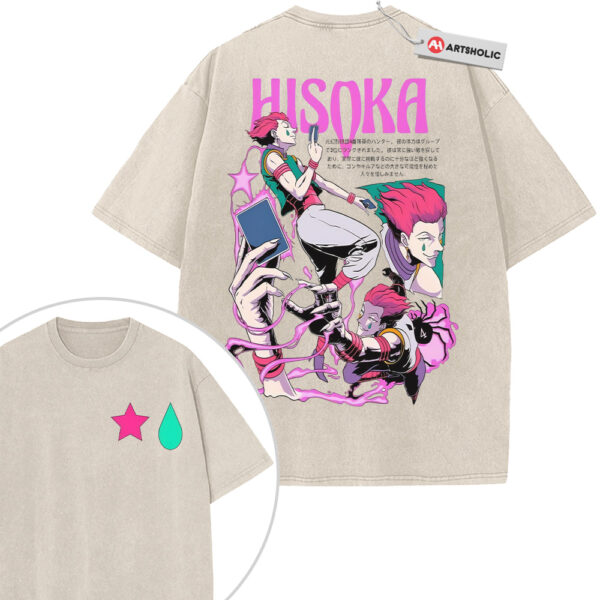 Hisoka Shirt, Hunter x Hunter Shirt, HxH Shirt, Anime Shirt, Vintage T-Shirt 2-Sided