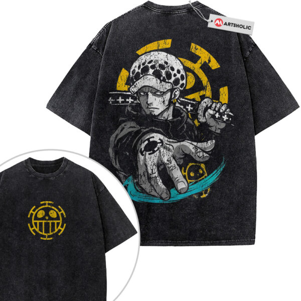 Trafalgar D Water Law Shirt, One Piece Shirt, Anime Shirt, Vintage T-Shirt 2-Sided