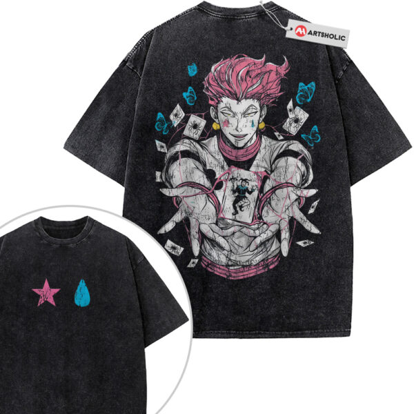 Hisoka Shirt, Hunter x Hunter Shirt, HxH Shirt, Anime Shirt, Vintage T-Shirt 2-Sided
