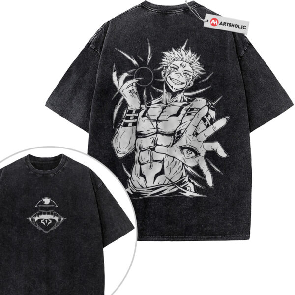 Sukuna Shirt, Jujutsu Kaisen Shirt, Anime Shirt, Vintage T-Shirt 2-Sided