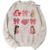 Disney Princess Sweatshirt, Valentine's Day Sweatshirt, Animated Sweatshirt, Vintage Sweater