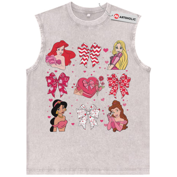Disney Princess Tank Top, Valentine's Day Tank Top, Animated Tank Top, Vintage Tank Top