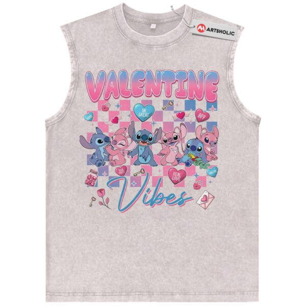 Lilo and Stitch Tank Top, Valentine's Day Tank Top, Animated Tank Top, Vintage Tank Top