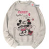 Mickey Mouse Sweatshirt, Valentine's Day Sweatshirt, Animated Sweatshirt, Vintage Sweater